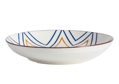 Nordic Style Minimalist Underglaze Color Ceramic Dinner Plate