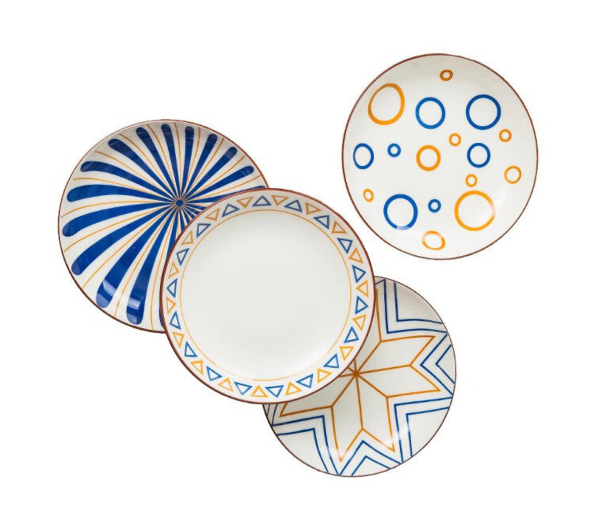 Nordic Style Minimalist Underglaze Color Ceramic Dinner Plate