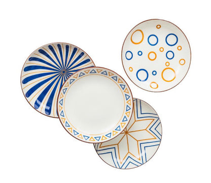 Nordic Style Minimalist Underglaze Color Ceramic Dinner Plate