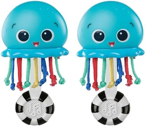 Little Genius Octoplush Musical Huggable Stuffed Animal Plush Toy, Learn Colors in 3 Languages, Blue, 11" Age 3 Month and up,