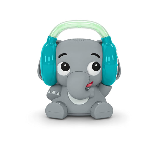 Little Genius Earl the Elephant Baby Sound Machine and Music Player, Included Music and Sounds, White Noise, Bluetooth, Stream Music, Multi-Color Night Light, Use Day and Night, Infant to Toddler