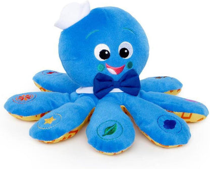 Little Genius Octoplush Musical Huggable Stuffed Animal Plush Toy, Learn Colors in 3 Languages, Blue, 11" Age 3 Month and up,