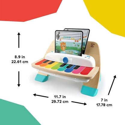 Little Geniusand Hape Magic Touch Piano Wooden Musical Toddler Toy, Age 6 Months and Up