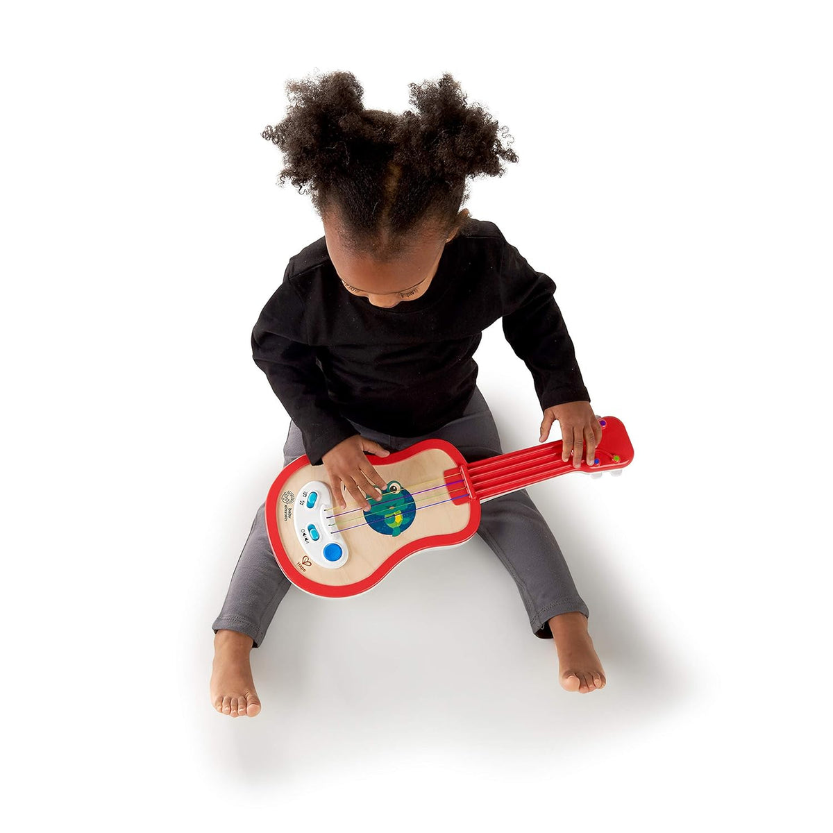 Little Genius Magic Touch Ukulele Wooden Musical Toy, Ages 12 months+, Red