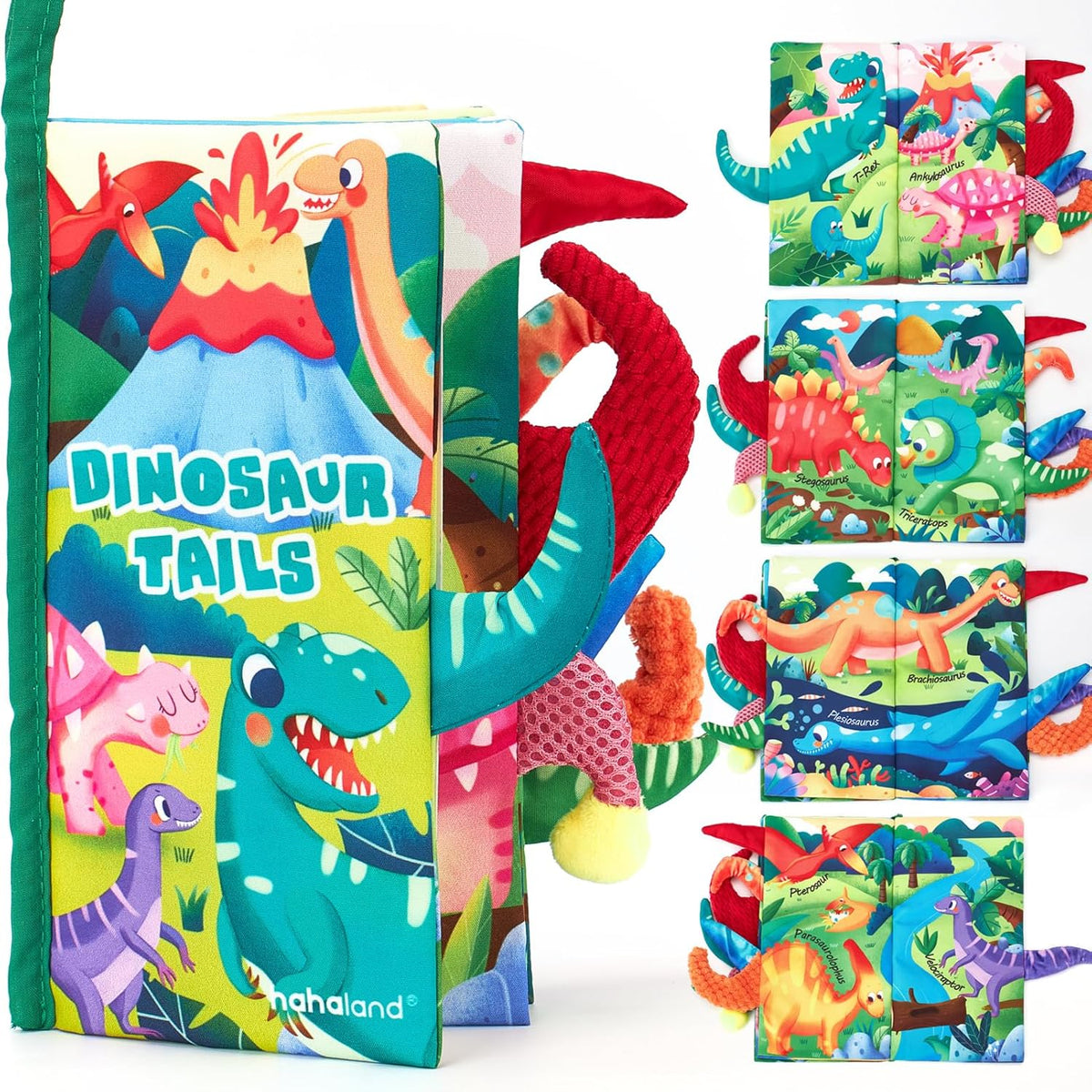 hahaland Baby Books 0-6 Months, Infant Tummy Time Toy High Contrast Sensory Baby Toys 6 to 12 Months Touch Feel Book Baby Gifts for Boy Girl 0-3 Months Easter Basket Stuffers