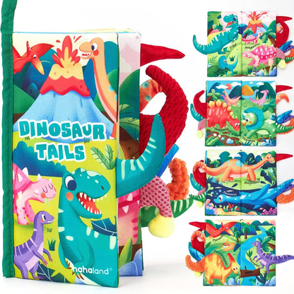 hahaland Baby Books 0-6 Months, Infant Tummy Time Toy High Contrast Sensory Baby Toys 6 to 12 Months Touch Feel Book Baby Gifts for Boy Girl 0-3 Months Easter Basket Stuffers