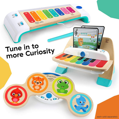 Little Geniusand Hape Magic Touch Piano Wooden Musical Toddler Toy, Age 6 Months and Up