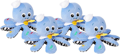 Little Genius Octoplush Musical Huggable Stuffed Animal Plush Toy, Learn Colors in 3 Languages, Blue, 11" Age 3 Month and up,