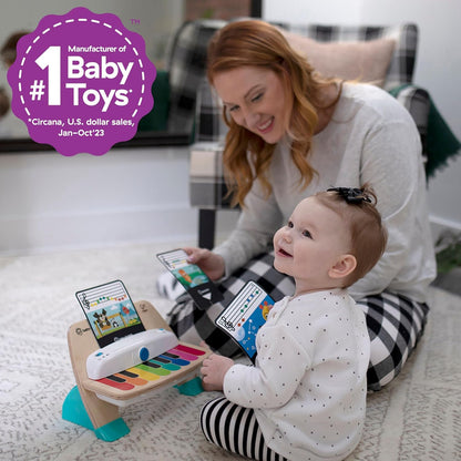 Little Geniusand Hape Magic Touch Piano Wooden Musical Toddler Toy, Age 6 Months and Up