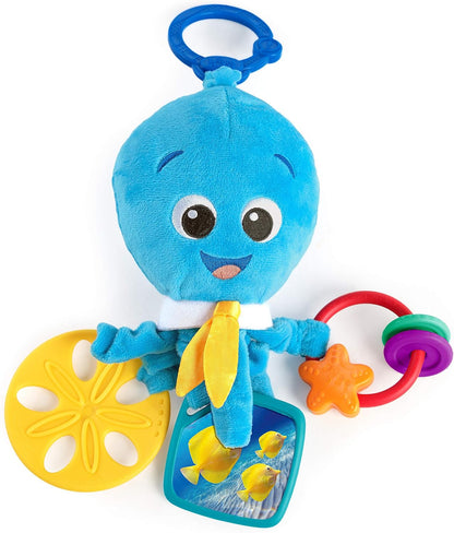 Little Genius Octoplush Musical Huggable Stuffed Animal Plush Toy, Learn Colors in 3 Languages, Blue, 11" Age 3 Month and up,