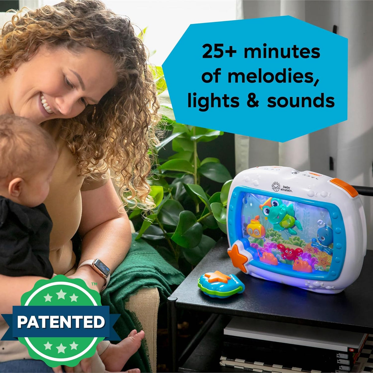 Little Genius Sea Dreams Soother Musical Crib Toy and Sound Machine, Newborn and up