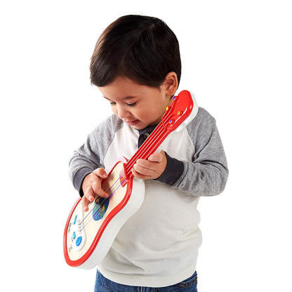 Little Genius Magic Touch Ukulele Wooden Musical Toy, Ages 12 months+, Red