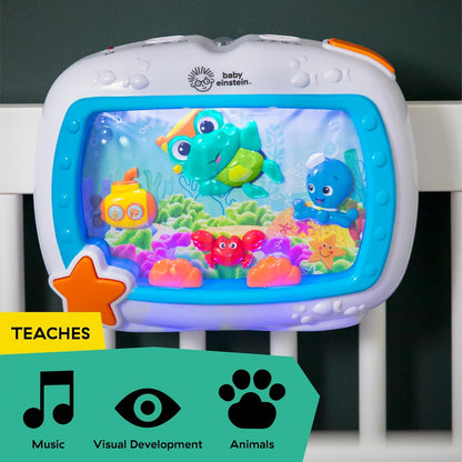 Little Genius Sea Dreams Soother Musical Crib Toy and Sound Machine, Newborn and up