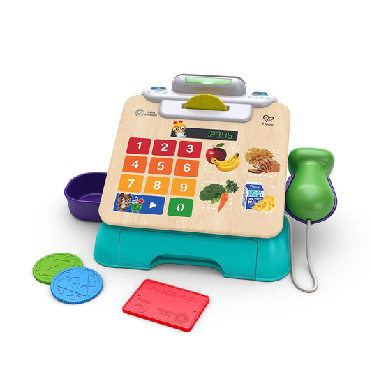 Little Genius Magic Touch Cash Register Pretend to Check Out Toy, with Real Sounds and Music, Ages 9 Months and Up