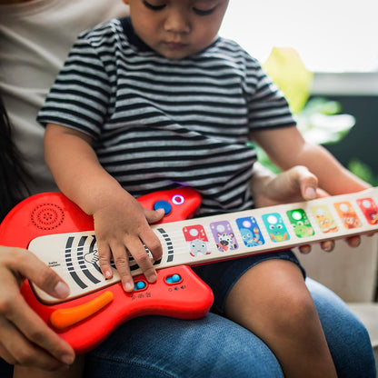 Little Geniu Together in Tune Piano & Guitar Bundle, Safe Wireless Wooden Musical Toddler Toys, Magic Touch, 6 Months+
