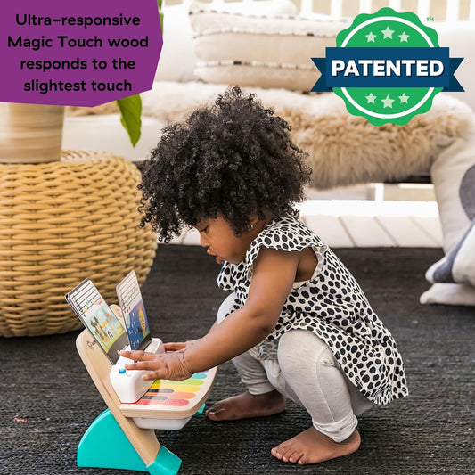 Little Geniusand Hape Magic Touch Piano Wooden Musical Toddler Toy, Age 6 Months and Up