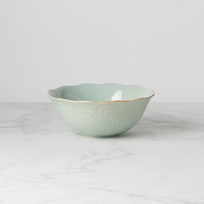 French Perle Ice Blue Large Serving Bowl