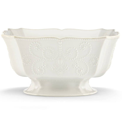 French Perle White Centerpiece Bowl